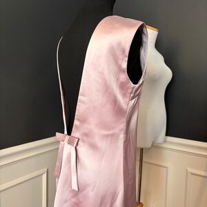 Commense Light Pink Backless Dress